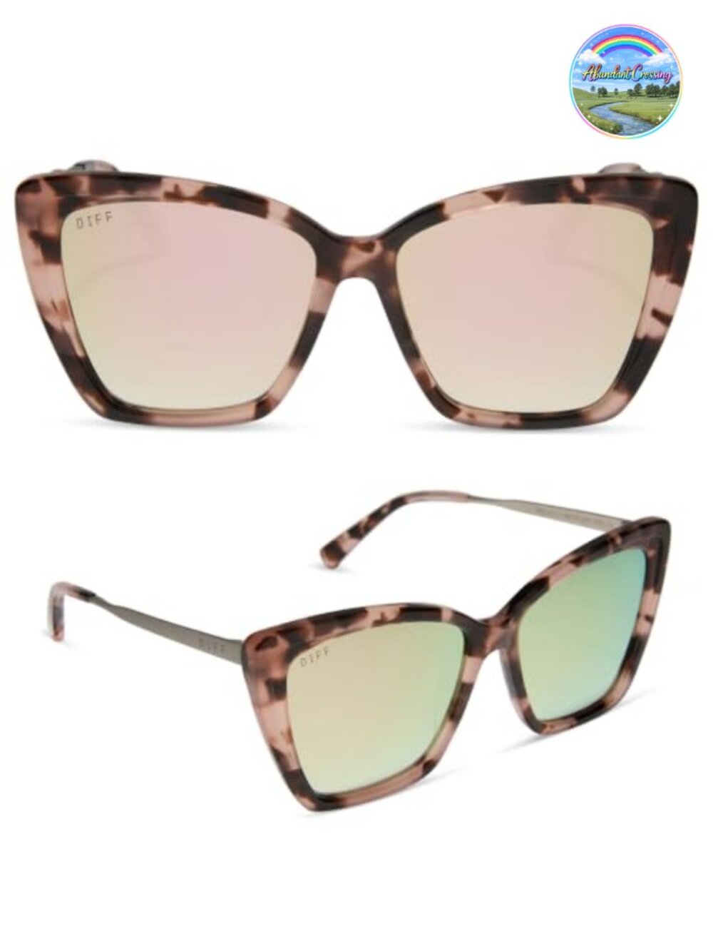 Oversized Cat Eye Polarized Sunglasses Acetate UV Protection